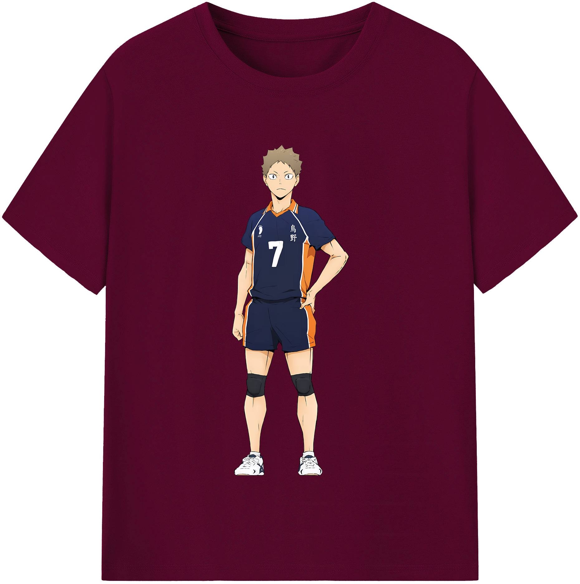 （画像用） ハイキュー!! Haikyu!! レディースカジュアルプリントTシャツ（綿100％）